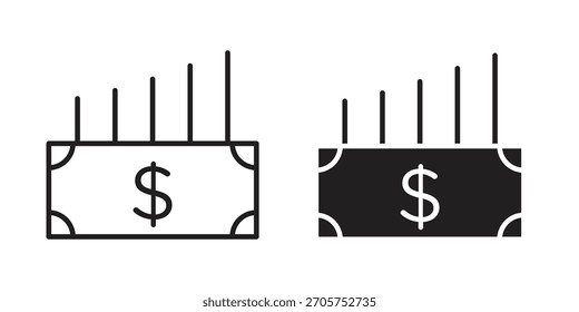 capital gain icon Vector isolated design element. EPS10