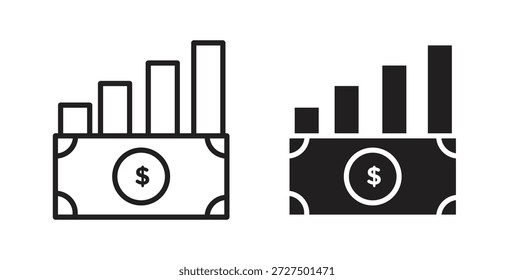 ícone de ganho de capital para web e app. ilustração vetorial eps