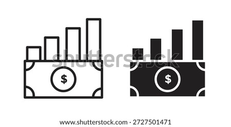 capital gain icon for web and app. vector illustration eps