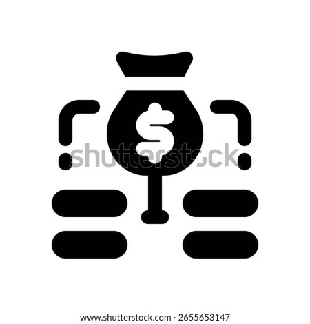 capital glyph icon. Strong and solid vector icon for websites, mobile interfaces, presentations, and visual branding. High quality and easy to edit.