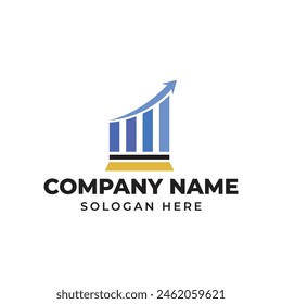 Capital Grow Business Logo Vector