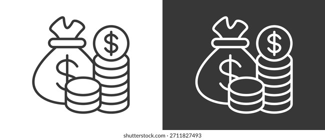 Colección De Vector Del Conjunto Del Icono De La Capital Aislada En Blanco Y Negro