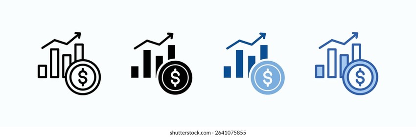 Capital icon sheet multiple style collection isolated vector