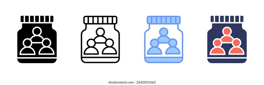 Capital icon sheet multiple style collection