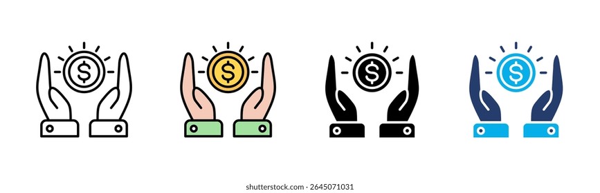 Capital icon sheet multiple style collection