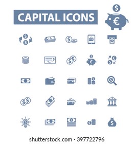 iconos de capital
