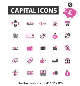 iconos de capital
