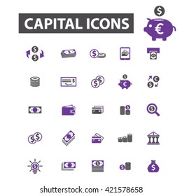 iconos de capital
