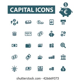 iconos de capital
