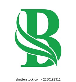 mayúscula Logo de la letra inicial B con símbolo de alas. Elemento de diseño de Wings, icono inicial del logotipo de la letra B, plantilla de logotipo inicial