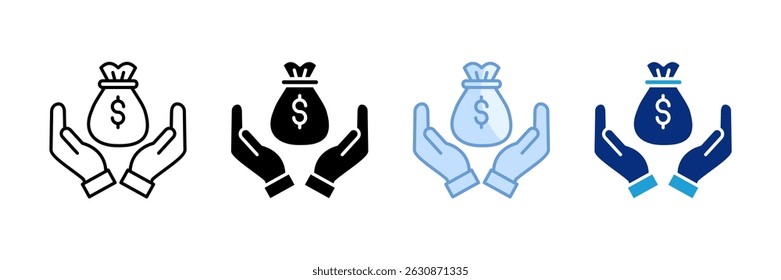 Capital Investment Icon Set Multiple Style Collection