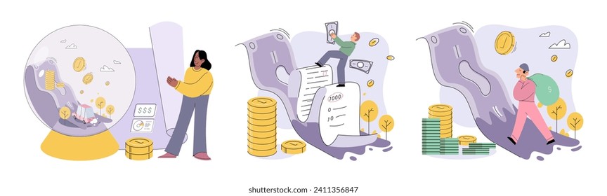 Capital investment vector illustration. Effective wealth management ensures solid groundwork for long-term financial success Revenue generation is essential for continual growth and development