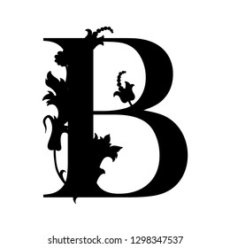 Capital Letter B Capital Letter Flourish Stock Vector (Royalty Free ...