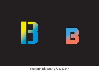 Capital letter B vector image