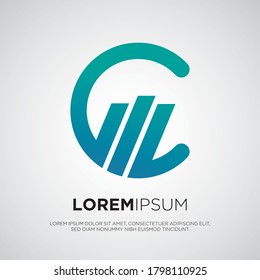 capital letter C logo vector concept design