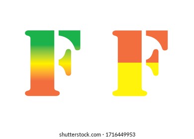 Letra mayúscula Imagen vectorial F