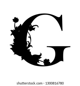 Capital Letter G Capital Letter Flourish Stock Vector (royalty Free 