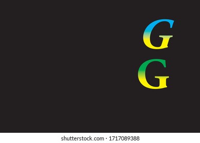 Capital letter G vector image