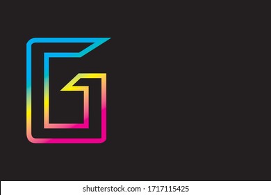 Imagen vectorial G mayúscula