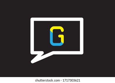 Capital letter G vector image