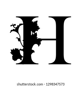 Capital Letter H Capital Letter Flourish Stock Vector (Royalty Free ...