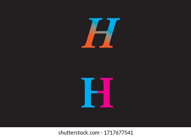 Imagen vectorial H mayúscula
