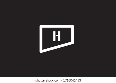 Imagen vectorial H mayúscula