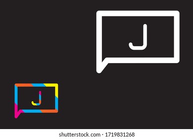 Capital letter J vector image