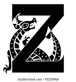 capital letter K with gargoyle