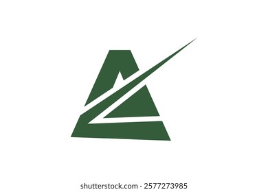 Capital letter A logo design vector illustration.