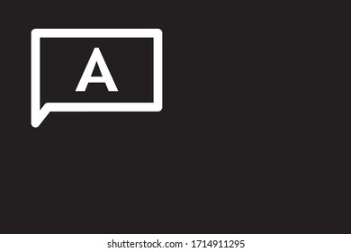 Capital letter A Logo emblem vector image