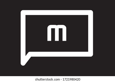 Imagen vectorial M mayúscula