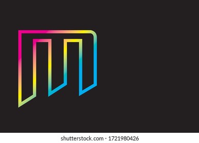 Imagen vectorial M mayúscula
