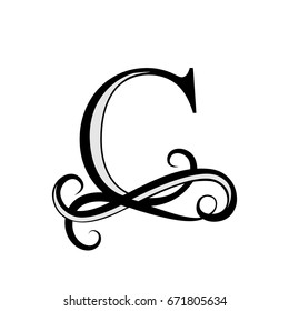 Capital Letter Monograms Logos Beautiful Letter Stock Vector (Royalty ...