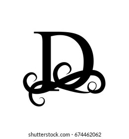 Capital Letter Monograms Logos Beautiful Letter Stock Vector (Royalty ...
