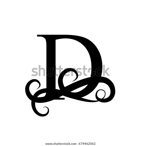 Capital Letter Monograms Logos Beautiful Letter Stock Vector (Royalty ...