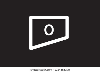 Capital letter O vector image