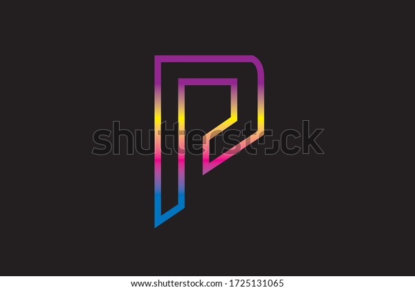 Capital Letter P Vector Image Stock Vector (Royalty Free) 1725131065 ...