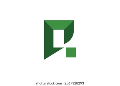 Capital letter R logo design vector.