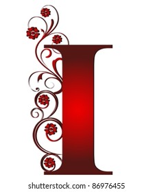 capital letter I red