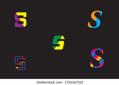 Capital letter S vector image