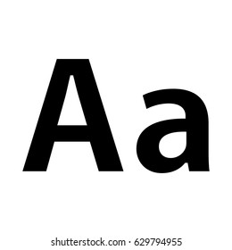capital letter and small letter icon