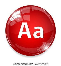 capital letter and small letter icon