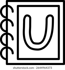 Capital Letter U Vector Icon