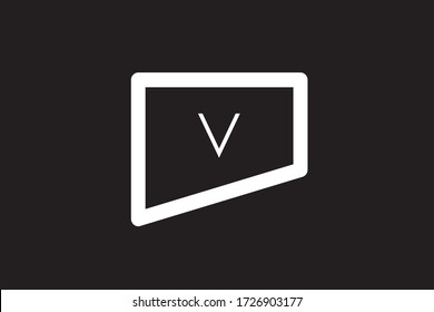Letra mayúscula V imagen vectorial