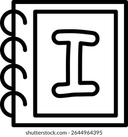 Capital Letter I Vector Icon