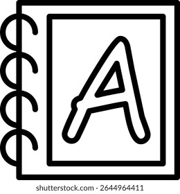 Capital Letter A Vector Icon