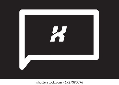 Capital letter X vector image