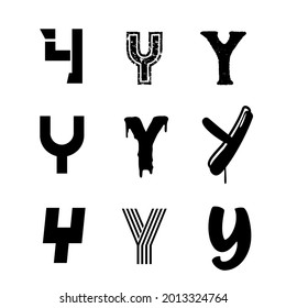 Capital Letter Y Alphabet Design
