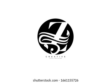 Logotyp mit Großbuchstaben des Z-Kreises